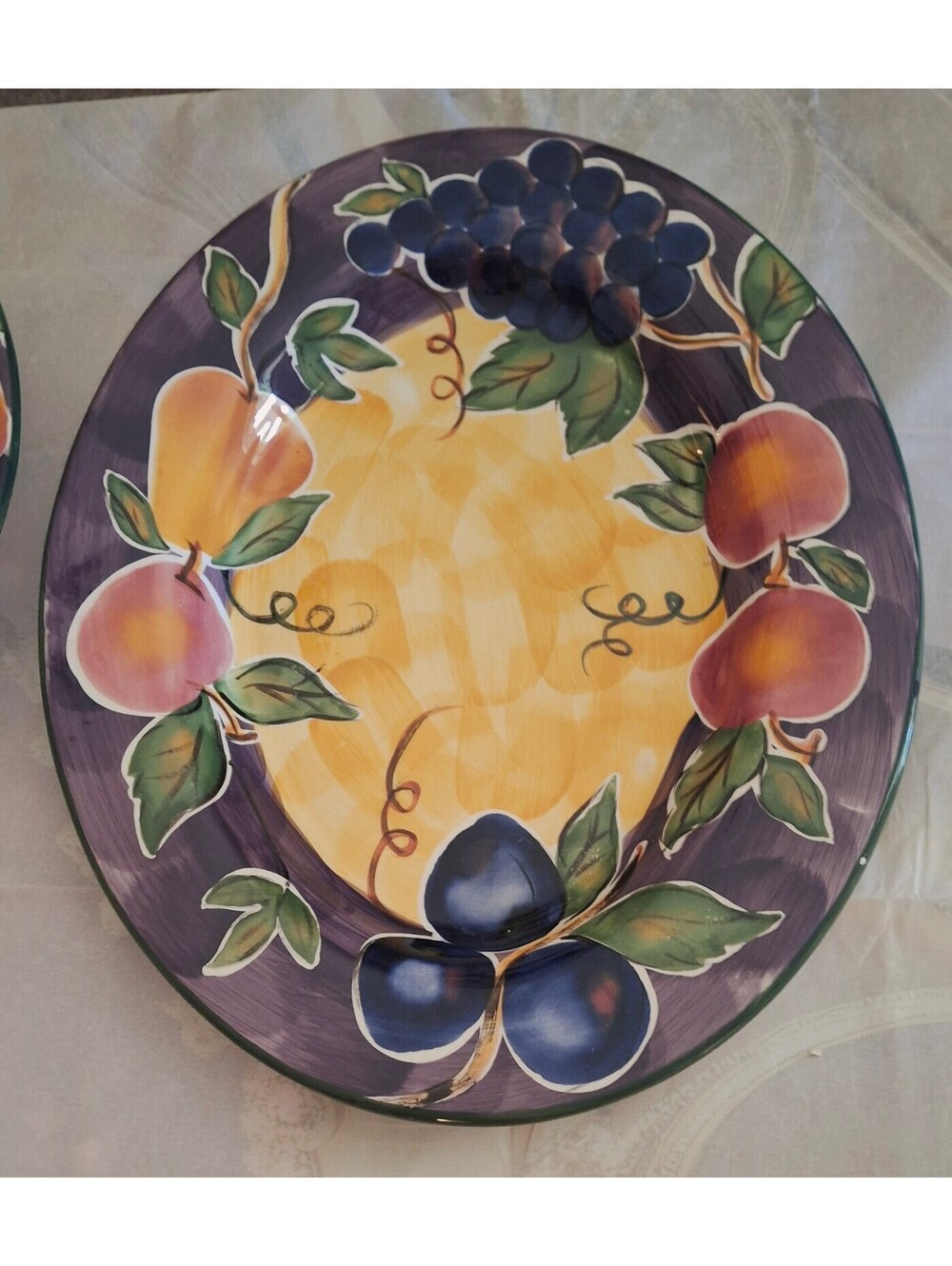 Scandicci Hand Painted Collection Fruit Pattern Dinnerware Set